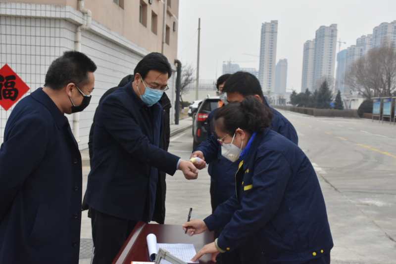 市城管局劉云飛局長檢查污水處理廠生產運營...